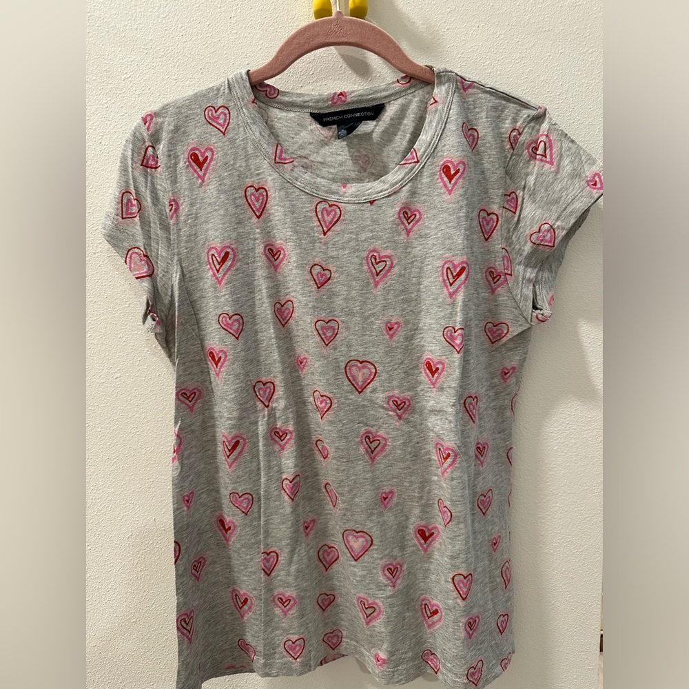 French Connection Heart T-shirt never worn